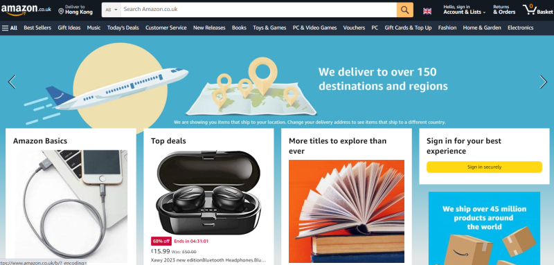 亞馬遜英國站 Amazon.co.uk 網址入口 | 27PR跨境電商導航